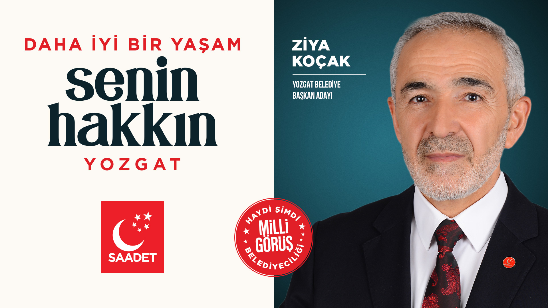 Saadet Partisi, Yozgat Belediye Başkanlığı için Ziya Koçak'ı aday gösterdi